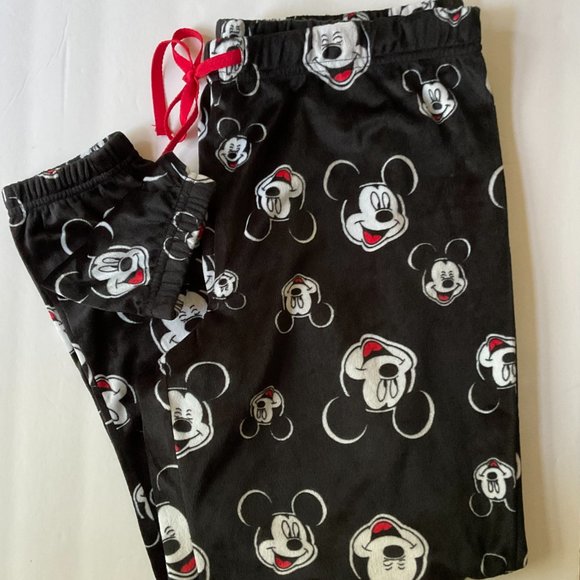 DISNEY "Mickey Mouse" Women's Pajama Bottoms EUC Size L - Picture 1 of 6
